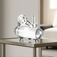 Crystal Ornament with Legs Modern Crystal Figurine Minimalist Decor for TV Cabinet, Office Shelves