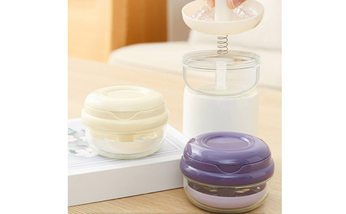 Coil-Assisted Lift Automatic Lifting Retainer Case Layered Design Retainer Cleaning Box Portable Denture Cleaning Box with Strainer Easy to Clean