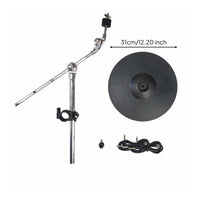 12 Inch Electronic Cymbal Three zone  Electronic Drum Cymbal Pad Universal Compatibility Musical Instrument Accessory for Drummers, Home Studio