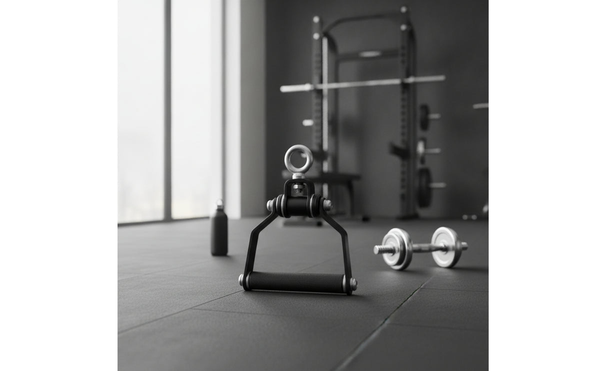 Cable Attachment with Knurled Grip Heavy Duty Lat Pulldown Handle Non-Slip Rowing Handle for Athletes