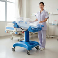 Adjustable Infant Bed Angled Design Portable Infant Bed Anti-Reflux Tilting Newborn Crib for Newborns, Maternity Center, Hospital