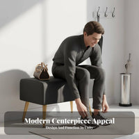 Light Luxury aesthetic Narrow Shoe-Changing Stool Space-Saving Entryway Seating Modern Design Upholstered Bench paddinged Seat for Apartment Dwellers, Homeowners, Families, Hallway, Mudroom, Living Room, Bedroom