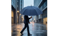 Long-Handle Umbrella Auto-Open Automatic Umbrella Wind-Repelling for Commuters, Business Professionals, Daily Commute, Travel