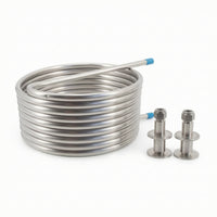 Stainless Steel HERMS Coil Sanitary Heat Exchange Coil for Homebrewers, Mash Control, Hot Liquor Tank
