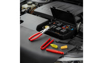 6 Pieces Universal Compatibility 6 Piece Fuse Puller Tool Kit Ergonomic Handle Relay and Fuse Puller Set Automotive Relay Removal Pliers for Mechanics, DIY Enthusiasts, Auto Repair Shop, Garage