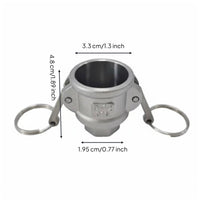 Type D Female Coupler Cam and Groove Coupling Heavy Duty Lever Lock Hose Fitting for Machinery Manufacturing, Automotive Industry