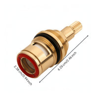 Faucet Valve Cartridge Splined Ceramic Disc Cartridge Hardware Good Sealing Easy to Install for DIYers, Bathroom, Kitchen