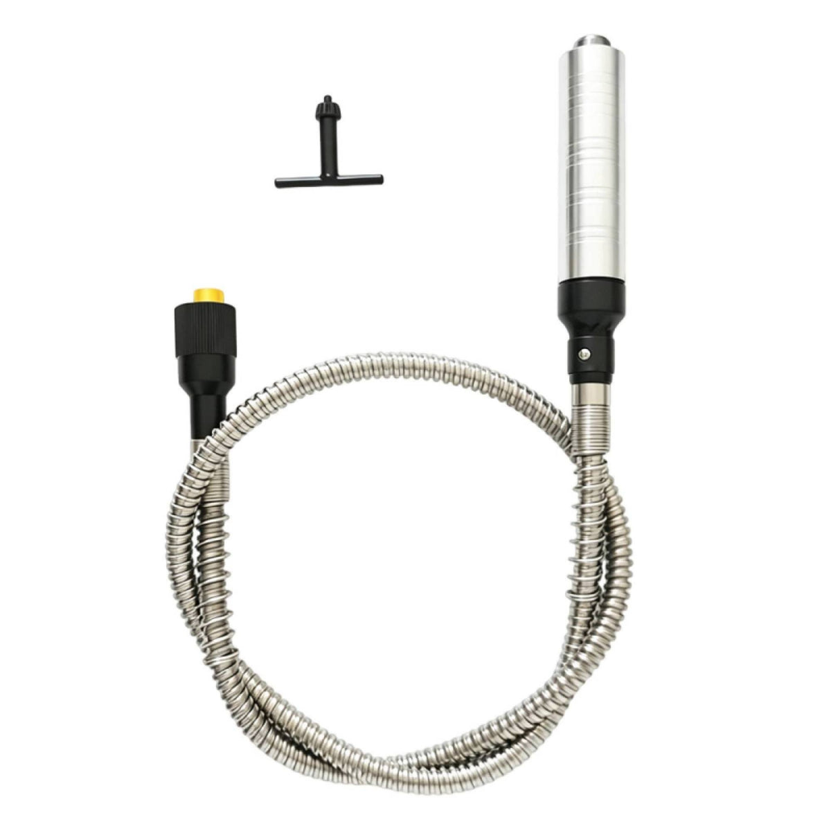Metal Grinder Chuck Attachment Precision Flexible Shaft Chuck with Key Easy to Use Flexible Attachment High-Speed for Hobbyists, Workshops