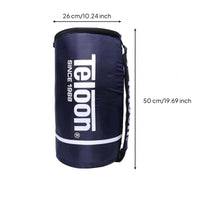 Foil Lined Tennis Ball Container Bag Zippered Upright Tennis Ball Bag Lightweight Carry Case Sturdy Bottom
