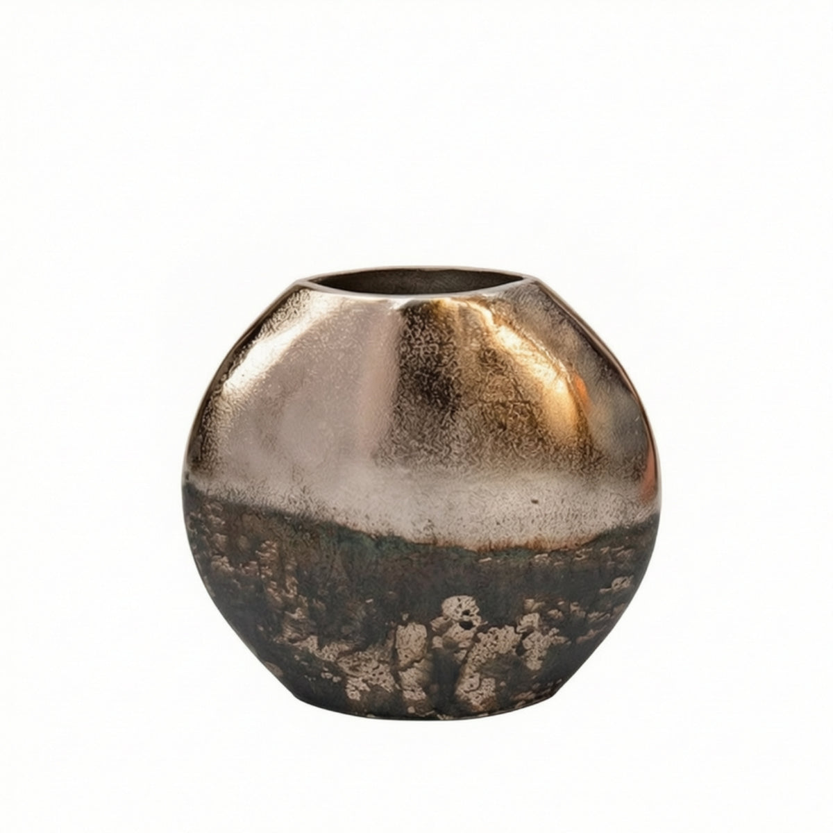 Aluminum Vase Tabletop Metal Vase Minimalist Vessel for Living Room
