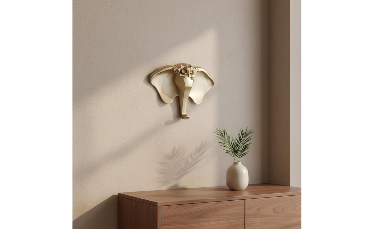 Three-Dimensional Creature Head Wall Art Original Design Three-Dimensional Creature Head Wall Decor Faux Creature Sculpture