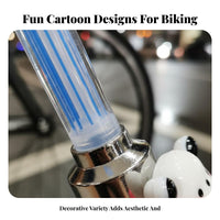 LED Valve Cap Light Increases Night Visibility Glowing Valve Stem Cap Easy Installation Bike Wheel Light for Cyclists, Mountain Biking, Outdoor