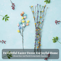 Easter Egg Branch Set Easy to Shape for Crafters, Home Stylists, Wreath Making