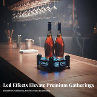 Multi-Mode Lighting Ace of Spades Bottle Display Eye-Catching Design Ace of Spades Wine Holder Wireless Controller Control LED Bottle Glorifier Anti-Slip Base for Nightclub Managers, Event Planners, Restaurateurs, Nightclubs, Parties, KTV Lounges, Wedding