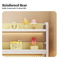 Multi-Layer Design Desk Hutch with Pegboard Space Saving Desktop Organizer Anti-Fall Baffle Tabletop Shelf Stable Construction for Students, Downice Workers, Study Room, Dormitory, Bedroom