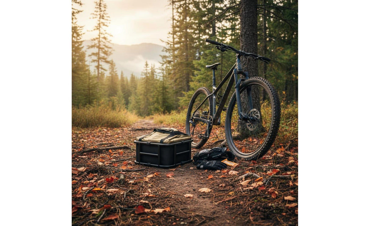 Detachable Bike Cargo Basket Large Capacity Quick Release Bike Basket Heavy Duty Biking Accessory for Commuters, Extended Rides