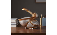Seabird Figurine Textured Seabird Figurine Bowl Functional Key Holder for Collectors, Bookshelf, Office
