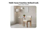 durable Wood Frame Upholstered spine supportrest Wooden Chair Minimalist Design Upholstered Chair with Curved spine support Easy Assembly Household Furniture centuryera Modern design for Homeowners, Families, Adults, Dining Room, Home, Restaurant, Study