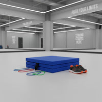Foldable Tri-Fold Gymnastics Mat Easy to Clean Tri-Fold Gym Mat Anti-Tear Folding Stretching Pad for Dance Studio