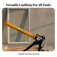 Caulking Heavy Duty Half-Barrel Caulking Sturdy Hand Tool for Construction Workers, DIY Enthusiasts, Home Improvement, Renovation, Lavatory