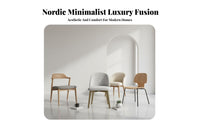 Light Luxury Round Marble Dining Table Set Nordic Design Turntable Dining Table Set Easy to Clean Household Furniture for Restaurant Owners, Families, Homeowners, Hotel, Home, Living Room