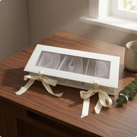 Divided Insert Flip-Top Gift Box Rigid Window Gift Box