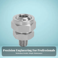 Long-Lasting Stainless Steel Swivel Nozzle Connector Wear-Resistant Universal Angle Adjustment Spray Head for Dust Suppression