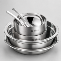 304 Stainless Steel Dinner Set, Cutlery Set, 18-Piece, Spoon & Fork Set, With Storage Bag, For Newlyweds & Families