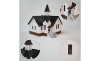 Model with Steeple 1:64 Scale Model Detailed Building for Hobbyists, Collectors, Dioramas, Tabletop Displays