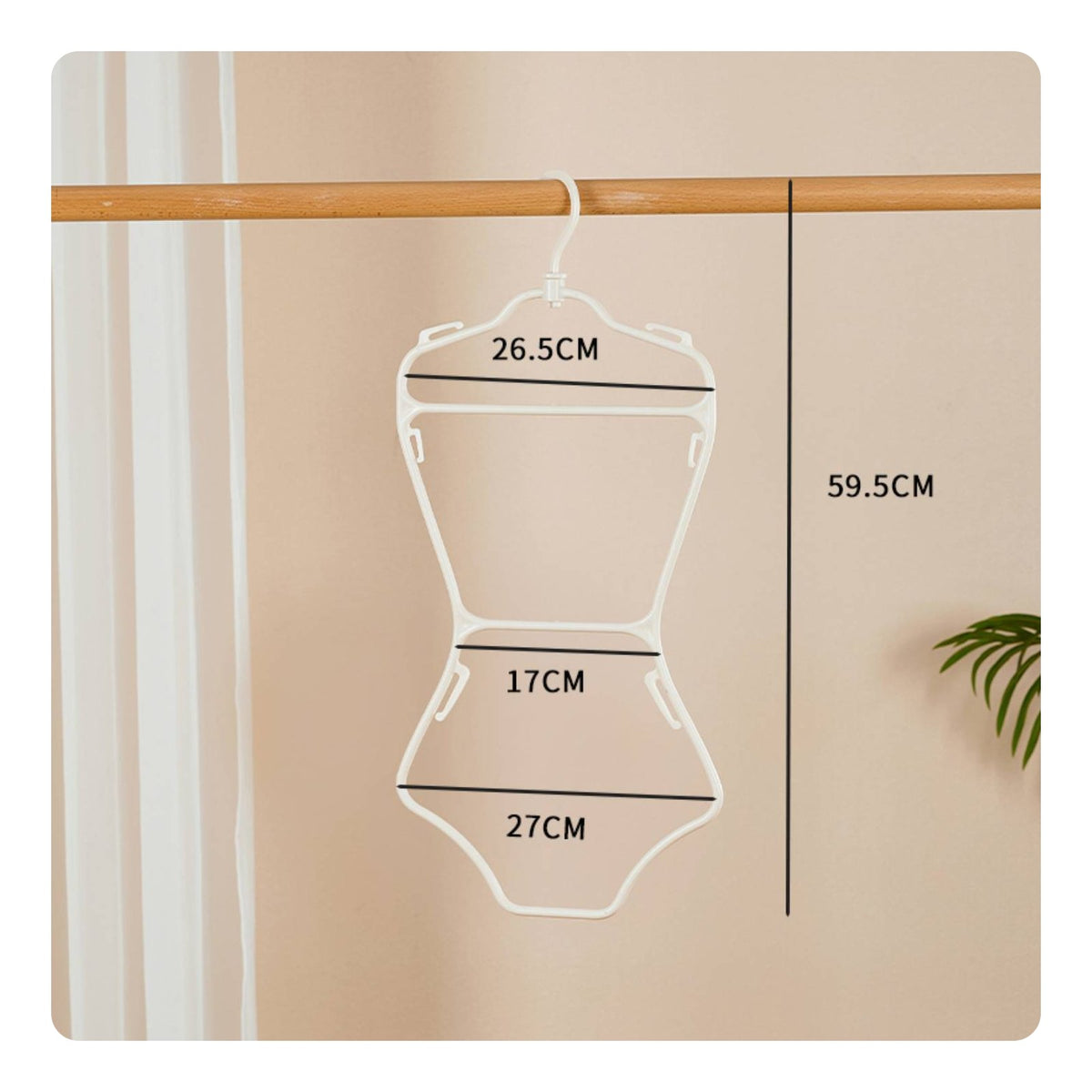 Non-Slip Swimsuit Hanger Long-Lasting Bathing Suit Display Rack Sleek Surface for Children, Retailers, Retail Shop, Boutique, Swimming Pool