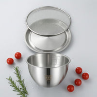 Flared Edge Kitchen Bowl Set Wide Rim Stainless Steel Bowl Silver Finish Shallow Plate Slim Design for Washing, Draining