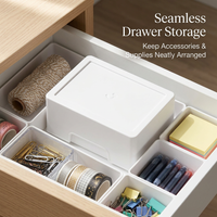 Dustproof Storage Boxes for Office, Storage Boxes with Lid for Makeup, Stackable Storage Boxes Lid, Solid Color Storage Boxes Lid