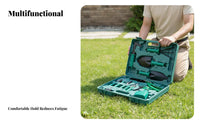 10 Pieces Garden Tool Kit Versatile Garden Tool Set Sturdy Gardening Tools with Storage Case for Outdoor, Balcony, Lawn Care