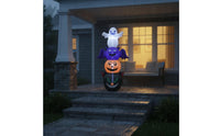 Outdoor Halloween Inflatable with Built-in Lights Lighted Halloween Decoration with Lights Giant Ornament Colorful for Garden