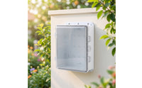 Rainproof Electrical Box with Transparent Cover Corrosion-Resistant ABS Plastic Enclosure with Latch for DIYers