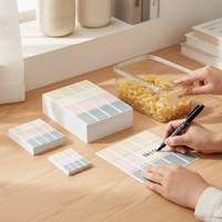 Waterproof Self-Adhesive Name Tag Labels with Marker Pen