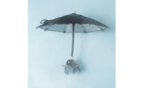 Rainproof Flexible Hose Phone Shade Portable Mini Umbrella Phone Mount Glare Reduction for Delivery Riders, Couriers