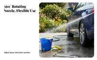 Stainless Steel & Brass Construction Bent Extension Rod Nozzle Long-Lasting Angled Pressure Washer Wand for Car Washing