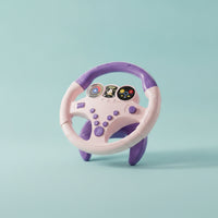 Steering Wheel Toy with 360-Degree baseDegree Rotating Simulated Driving Steering Wheel Realistic for Young Children, Kids, Travel, Playroom