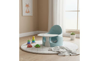 Spine Support Baby Learn-to-Sit Helper Ergonomic Design Multifunctional Baby Floor Seat Safety Belt Infant Feeding Chair with Tray Washable for Infants, Toddlers