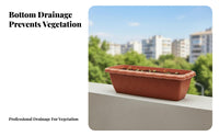 Balcony Railing Planter Box Weatherproof Outdoor Decor long-lasting Construction