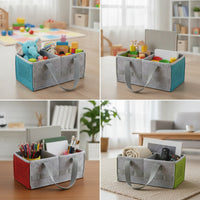 Felt Storage Organizer Lightweight Felt Bag with Handles Storage Bin with Handles Sturdy Space-Saving for Children, Playroom
