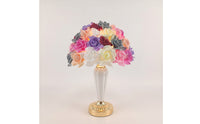 Floral Lamp with Rose Petal Shade Pink Flower Dome Table Lamp Elegant Warm for Bedroom, Living Room