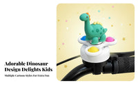 Kids Cycle Alert Piercing and Clear Sound Dinosaur Bike Alert Kids Bike Alert Decorative Easy to Install for Boys, Scooters