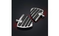2 Pieces Motorcycle Foot Pegs with Rubber Grip Pattern Comfortable Biker Style Foot Pedals Lightweight for Motorcycles