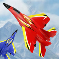 Fixed-Wing RC Glider with Twin-Motor Rechargeable Foam RC Airplane Hand-Held Foam Glider Lightweight for Beginners, Kids, Park