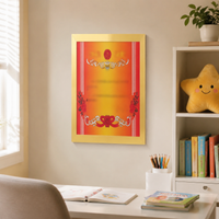 Self-adhesive magnetic frame, modern information frame for shop, office & door, double-sided, portrait or landscape format, certificate frame