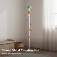 Child-Friendly Design Toadstool Coat Stand Space-Saving Toadstool Hook Stand Stable & Sturdy Child S Coat Tree Polished Rounded Hooks for Toddlers, Family, Adults, Bedroom, Playroom, Entryway, Living Room