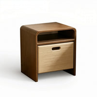 Dollhouse Nightstand Rectangular Miniature Nightstand Open Miniature Bedside Table for Hobbyists
