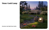 Easy Setup Solar Rock Light Weather Resistant Faux Rock LED Light Automatic On/deactivate for Courtyard, Lawn, Patio